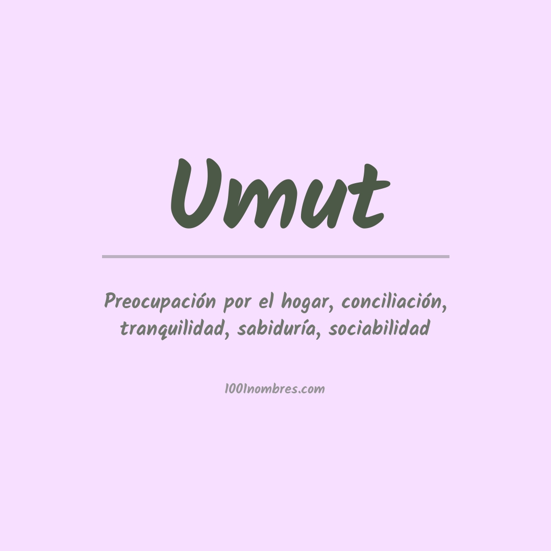 Significado del nombre Umut Significado del nombre Umut