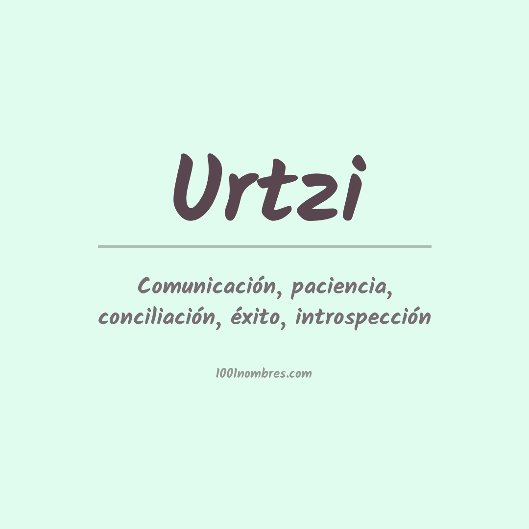 Significado del nombre Urtzi
