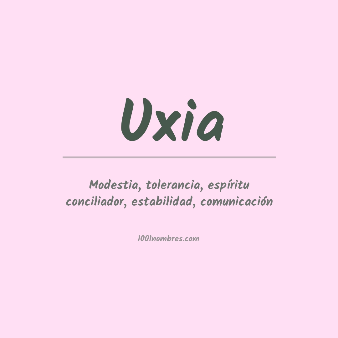 Significado del nombre Uxia