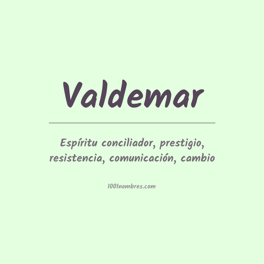 Significado del nombre Valdemar