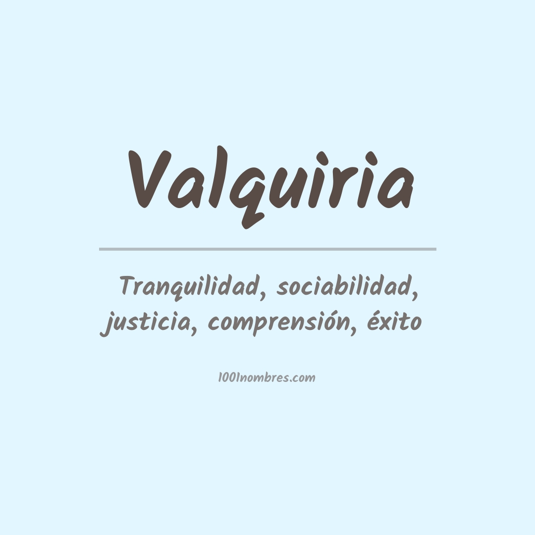 Significado del nombre Valquiria