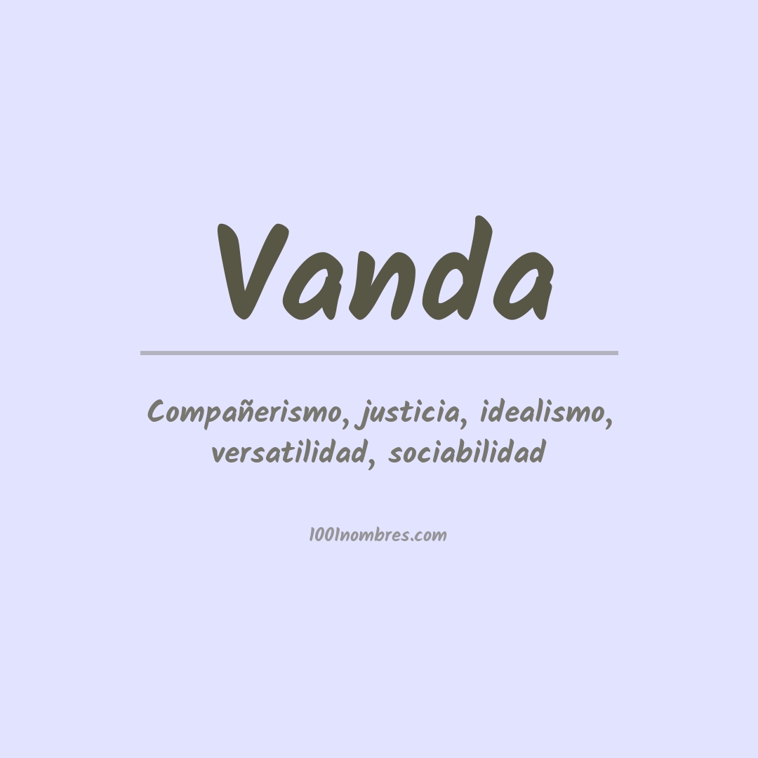 Significado del nombre Vanda