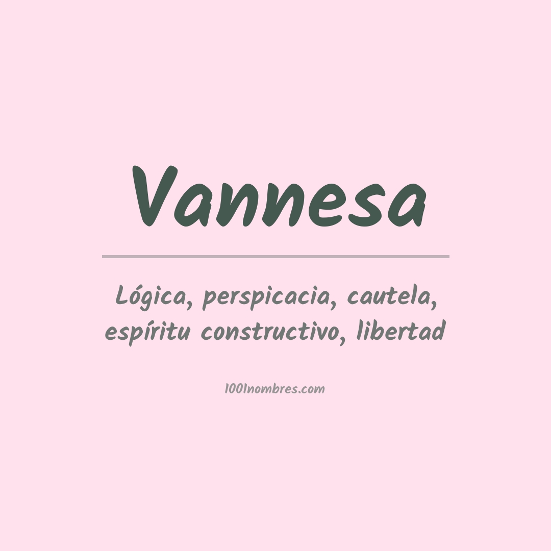 Significado del nombre Vannesa