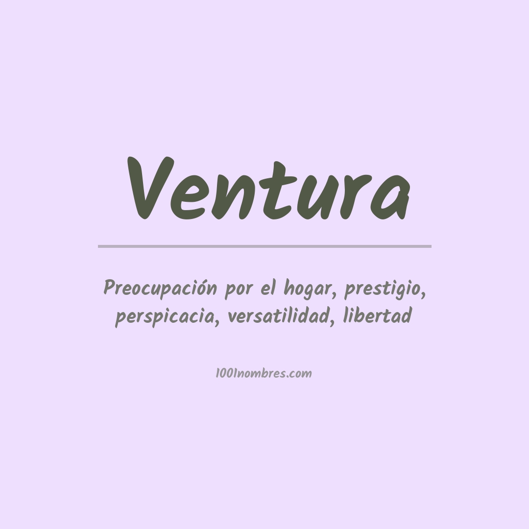 Significado del nombre Ventura