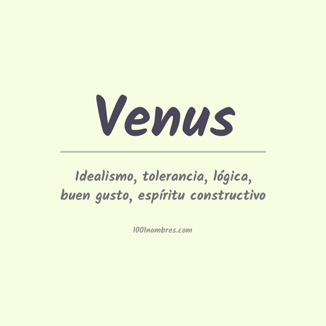 Significado del nombre Venus