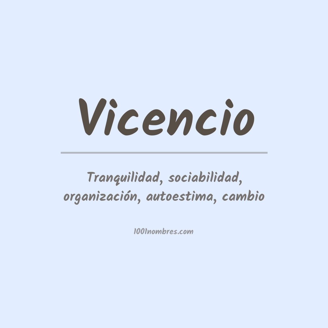 Significado del nombre Vicencio