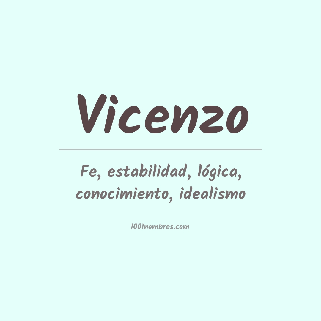 Significado del nombre Vicenzo