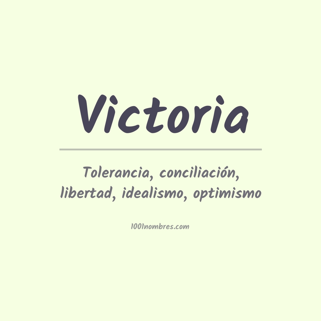 Significado del nombre Victoria