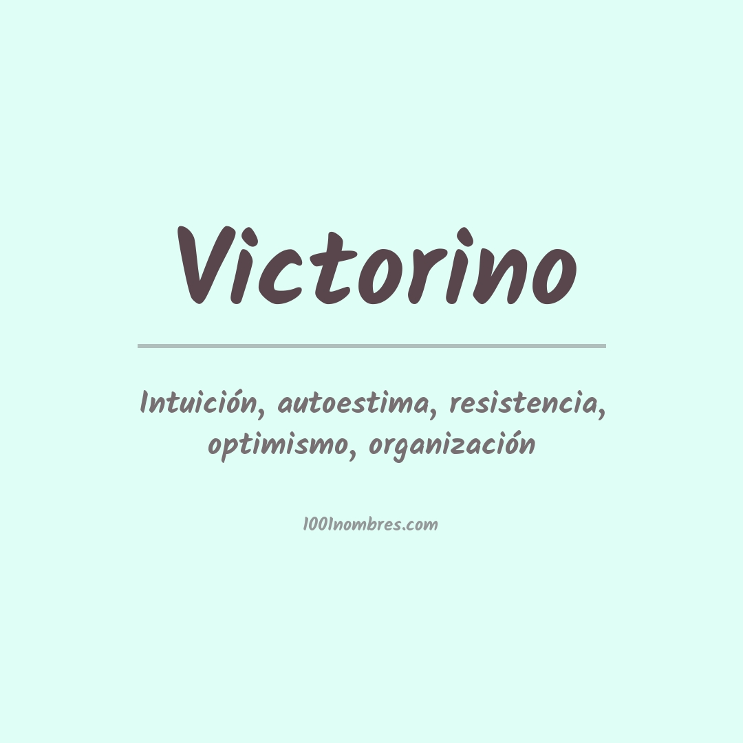 Significado del nombre Victorino