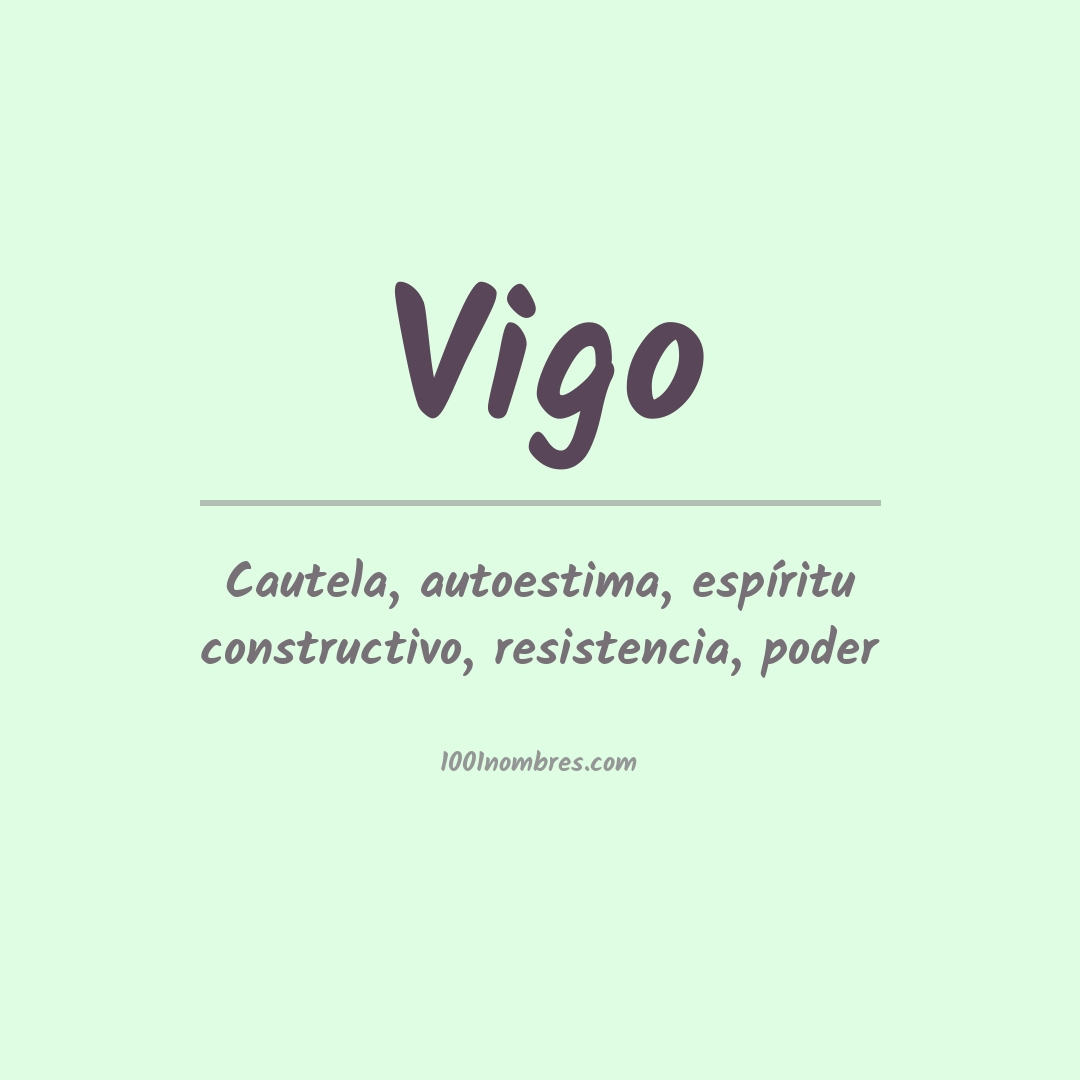 Significado del nombre Vigo