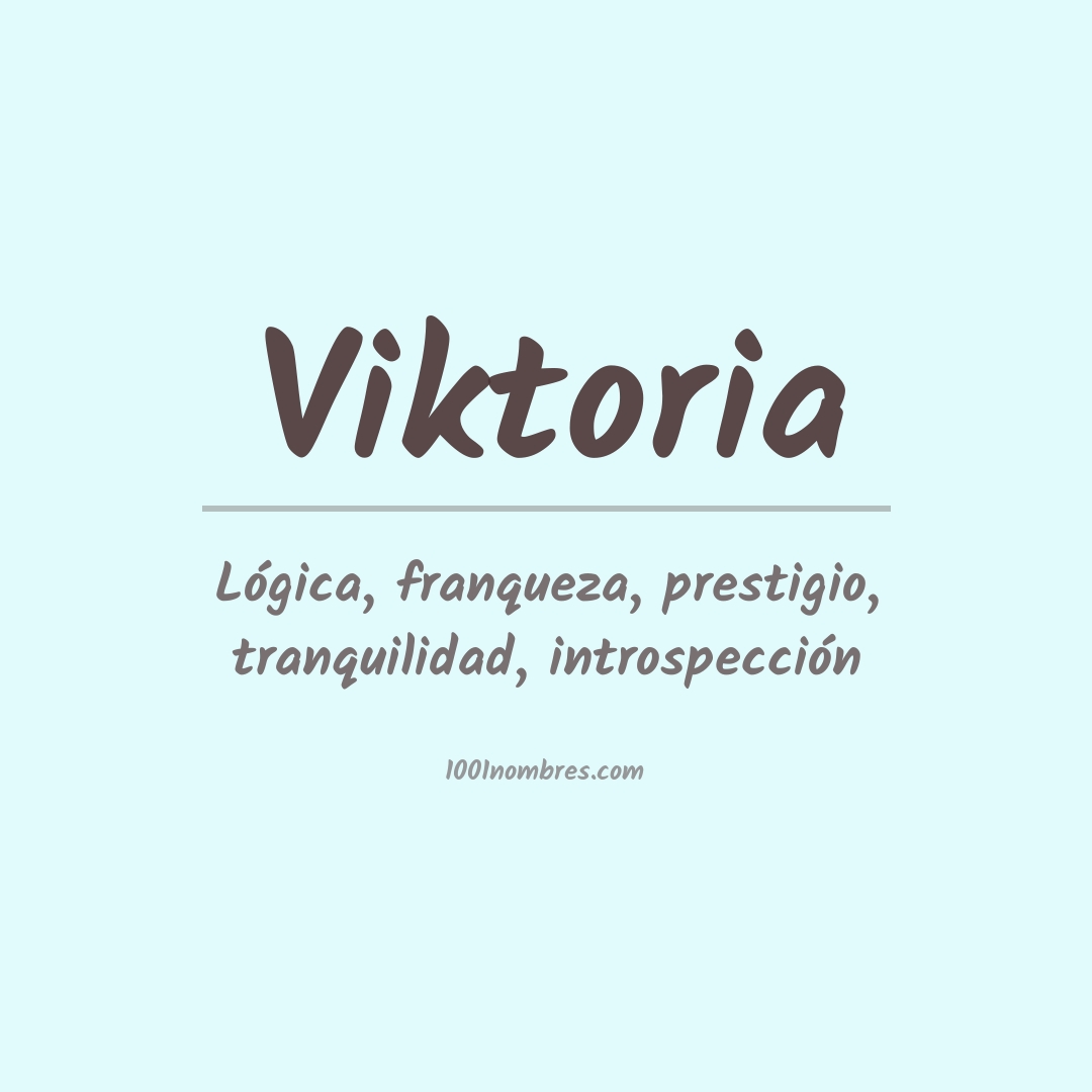 Significado del nombre Viktoria