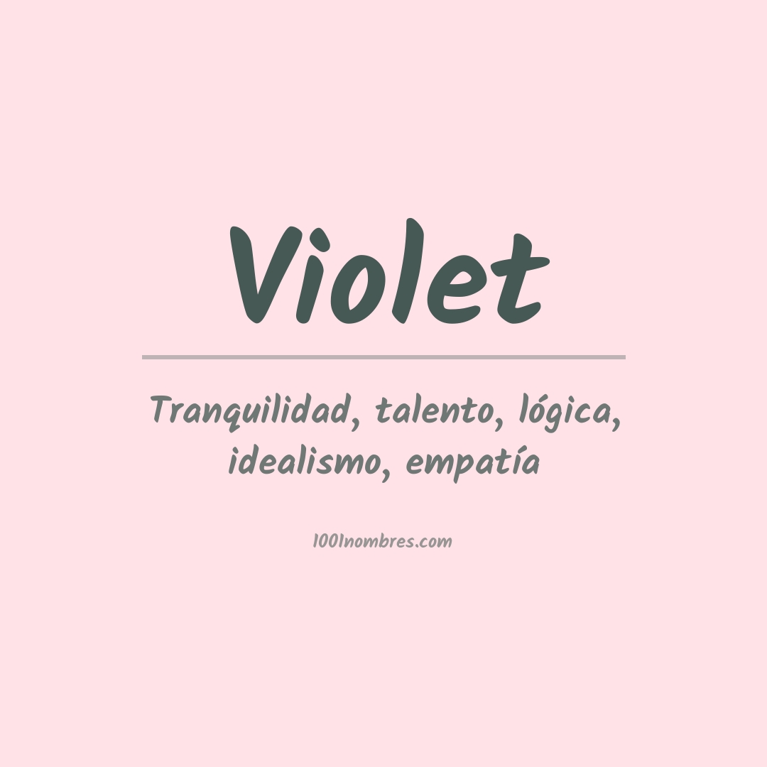 Significado del nombre Violet