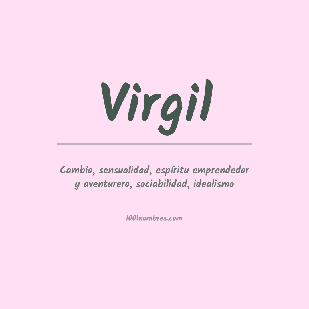 Significado del nombre Virgil