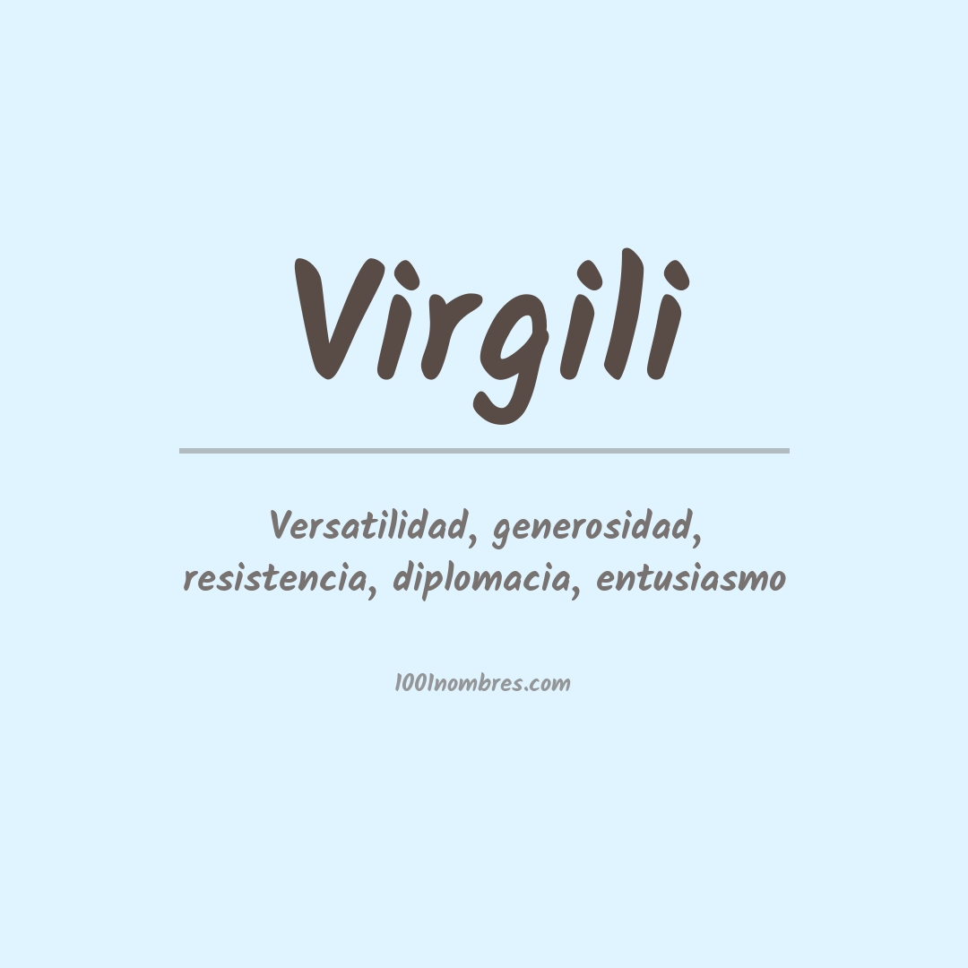 Significado del nombre Virgili