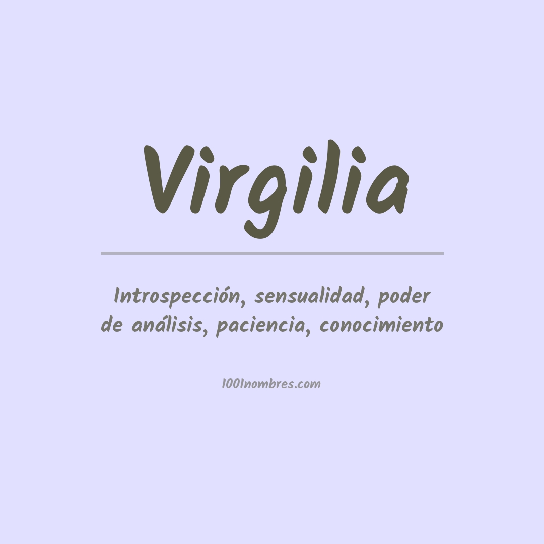 Significado del nombre Virgilia