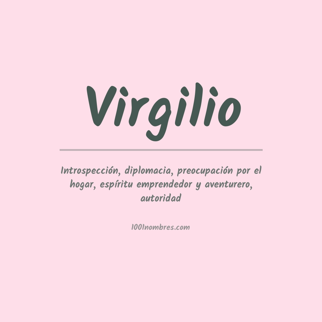 Significado del nombre Virgilio