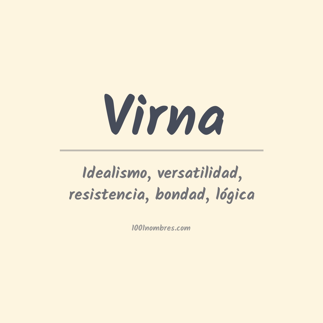 Significado del nombre Virna