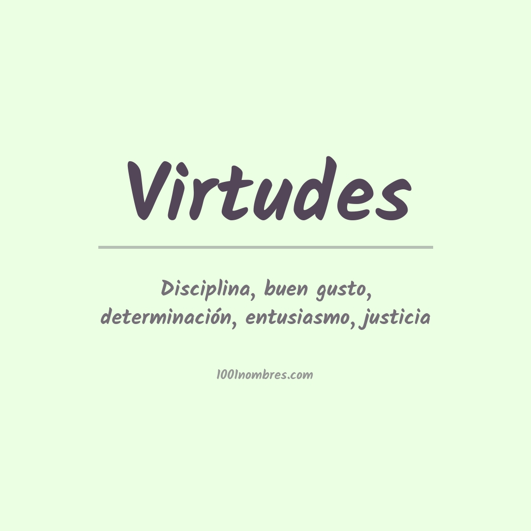 Significado del nombre Virtudes