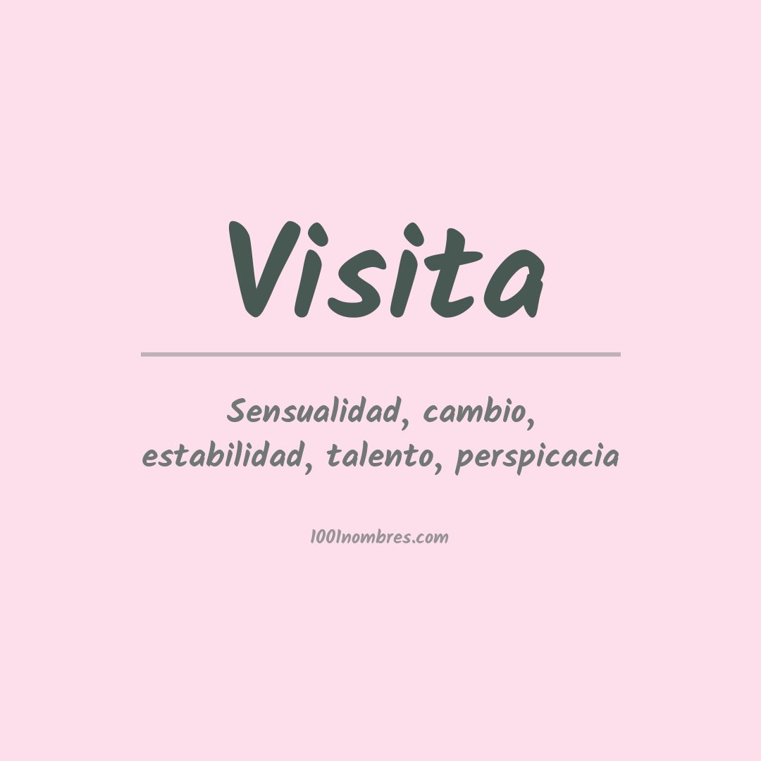 Significado del nombre Visita Significado del nombre Visita