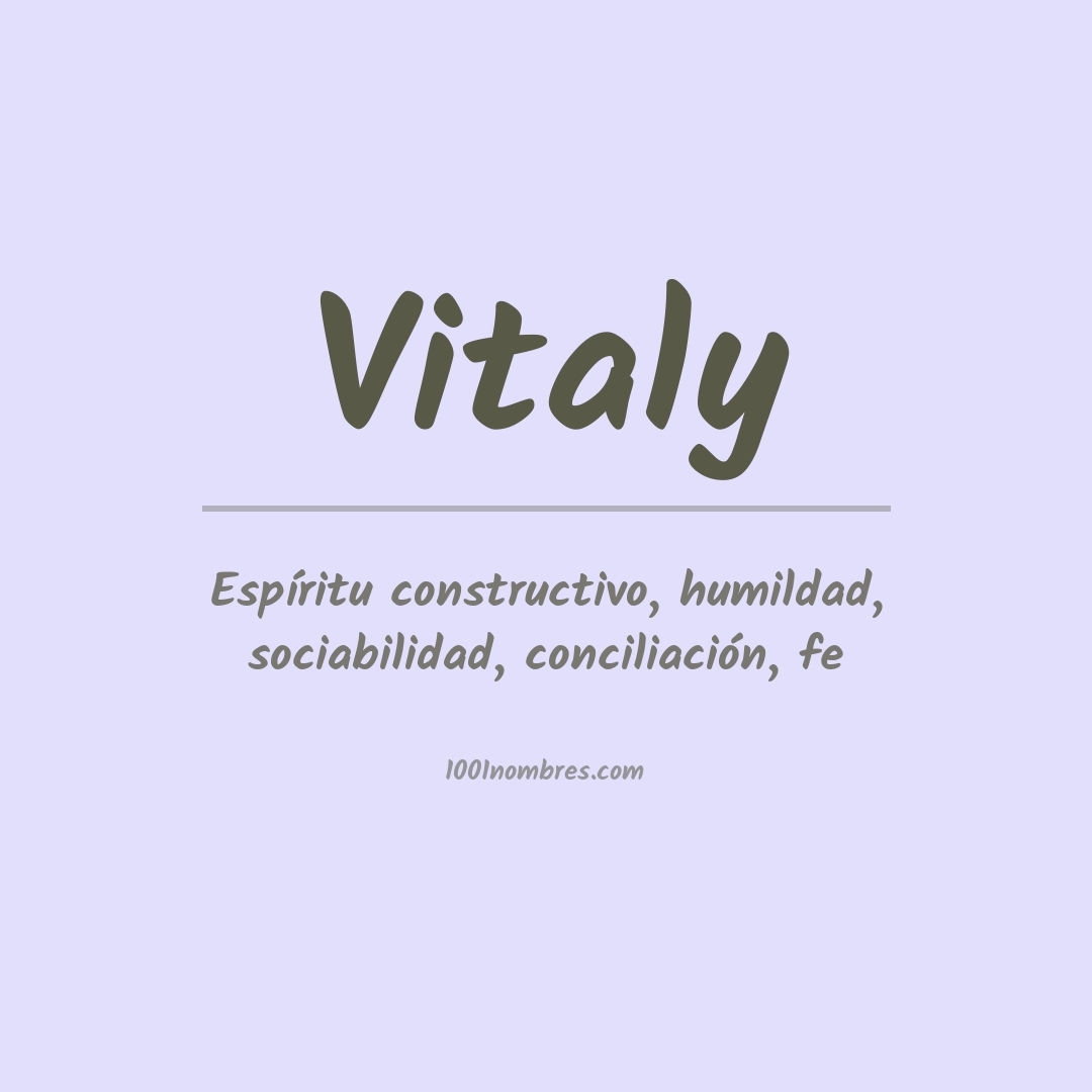 Significado del nombre Vitaly