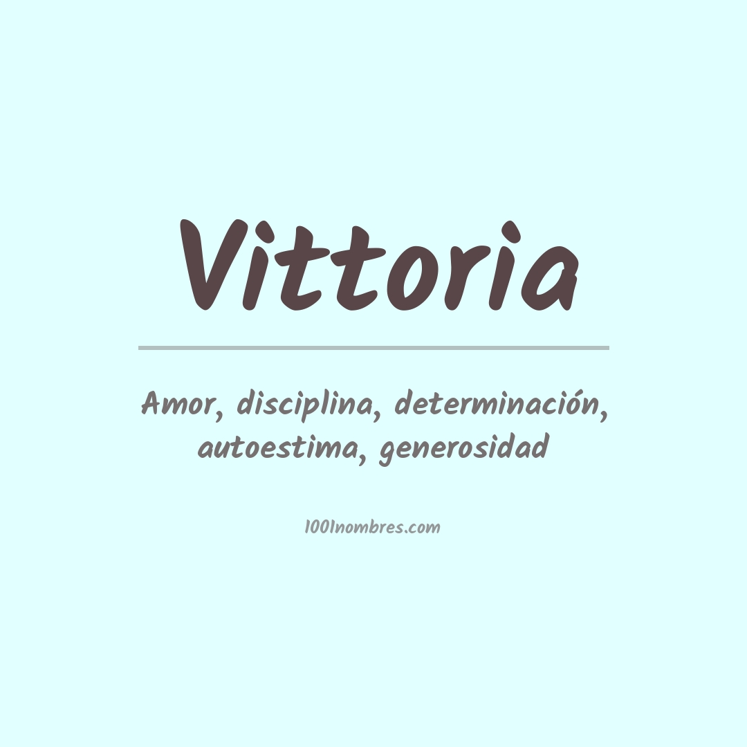 Significado del nombre Vittoria
