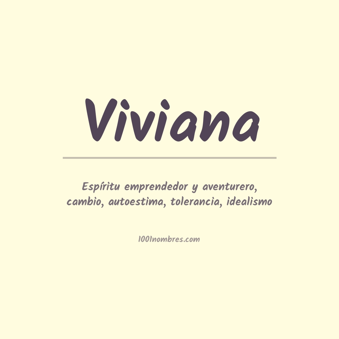 Significado del nombre Viviana