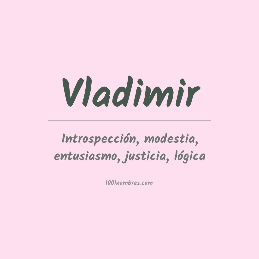 Significado del nombre Vladimir