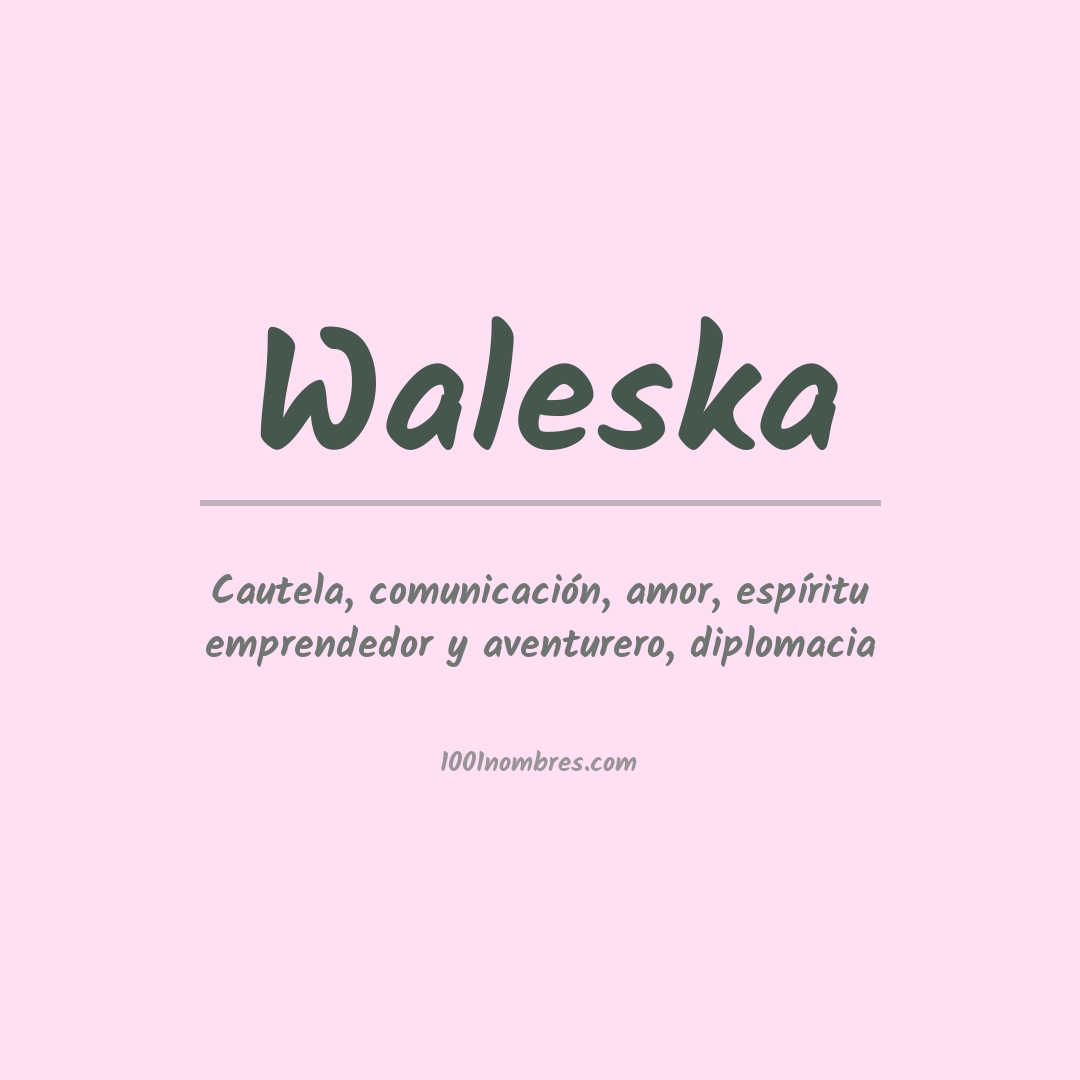 Significado del nombre Waleska