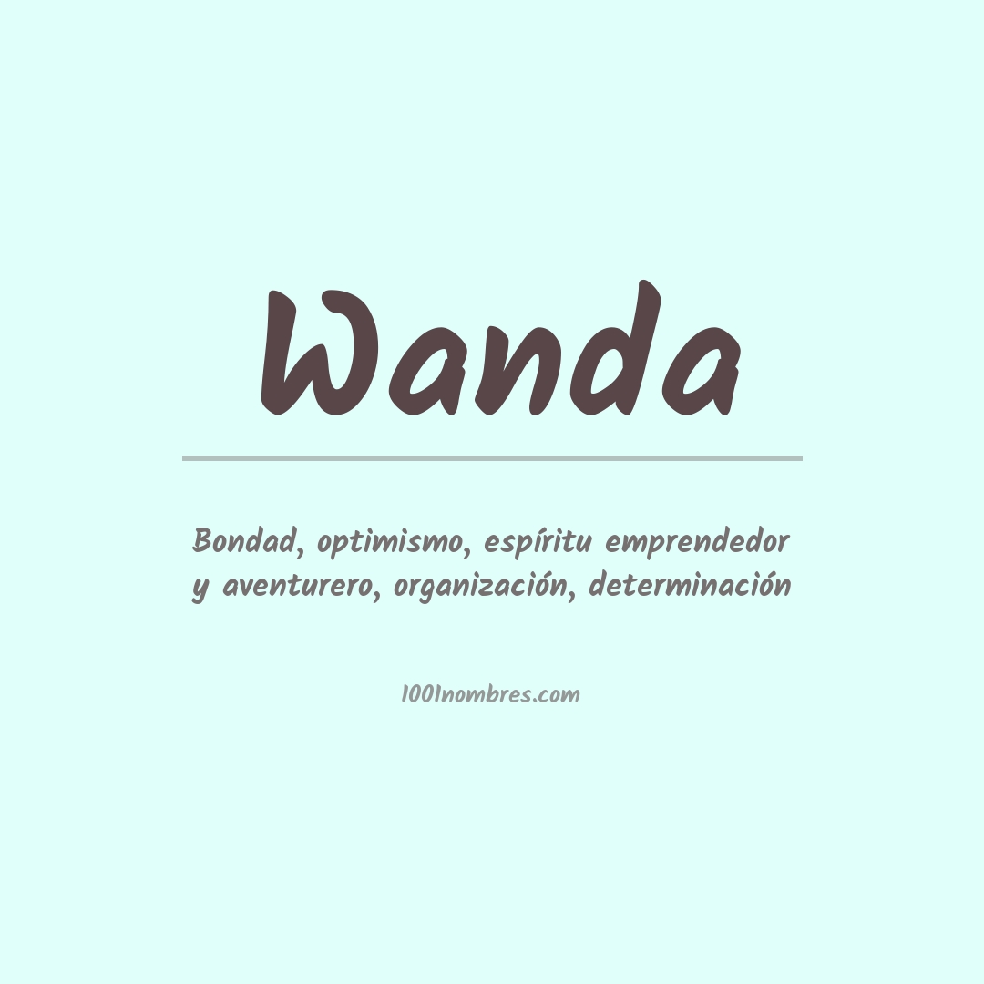 Significado del nombre Wanda