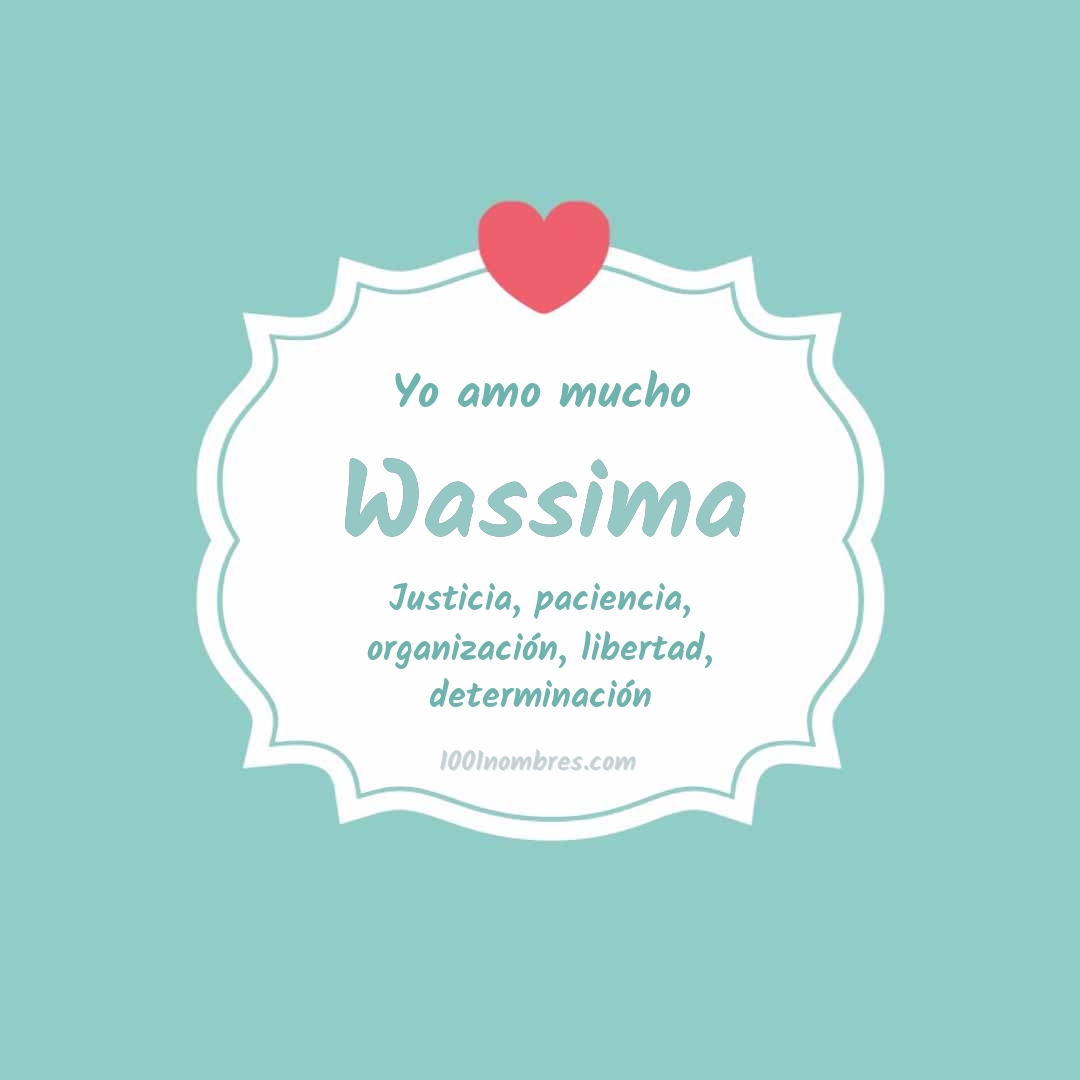 Yo amo mucho Wassima