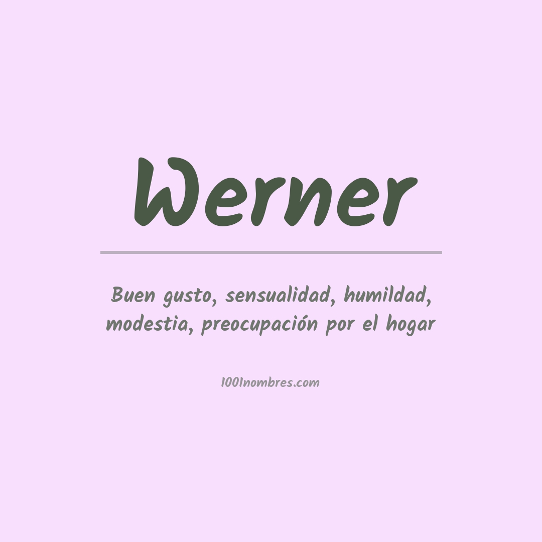 Significado del nombre Werner
