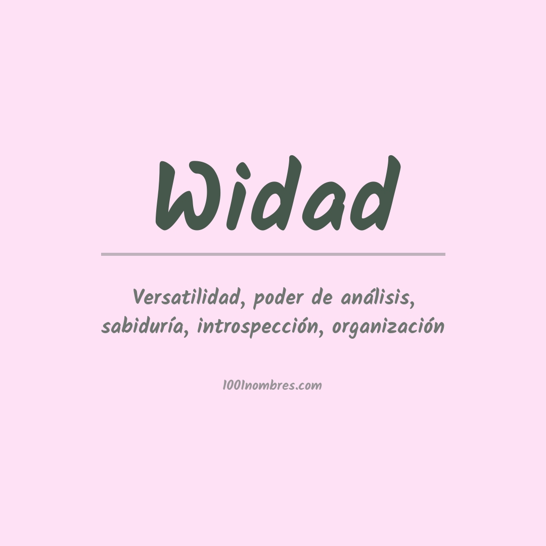 Significado del nombre Widad