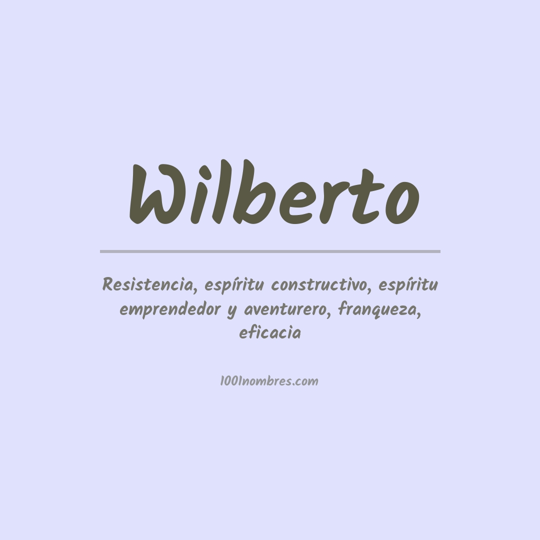 Significado del nombre Wilberto Significado del nombre Wilberto