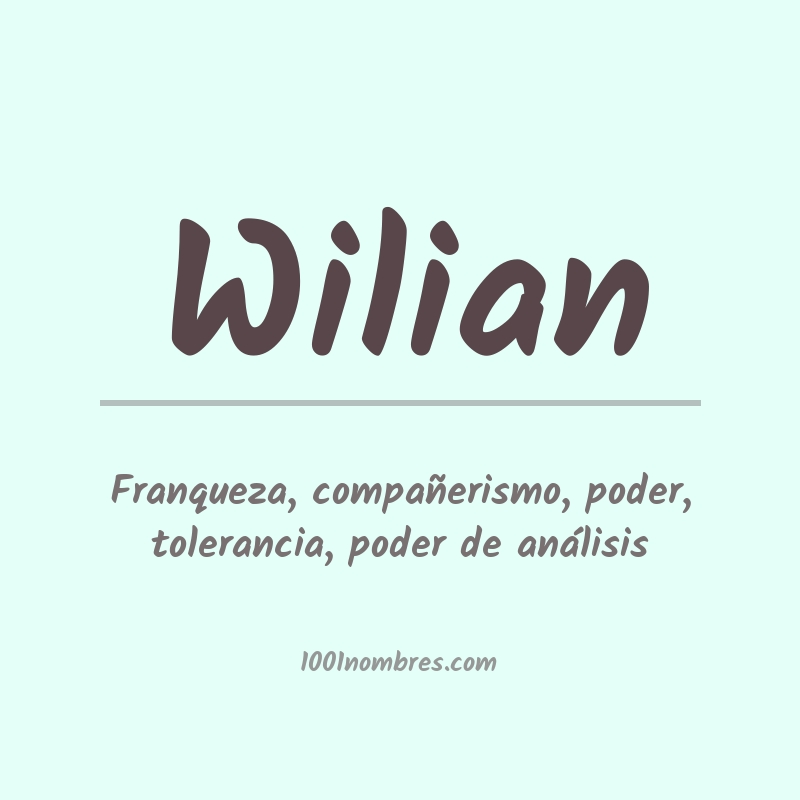 Significado del nombre Wilian Significado del nombre Wilian