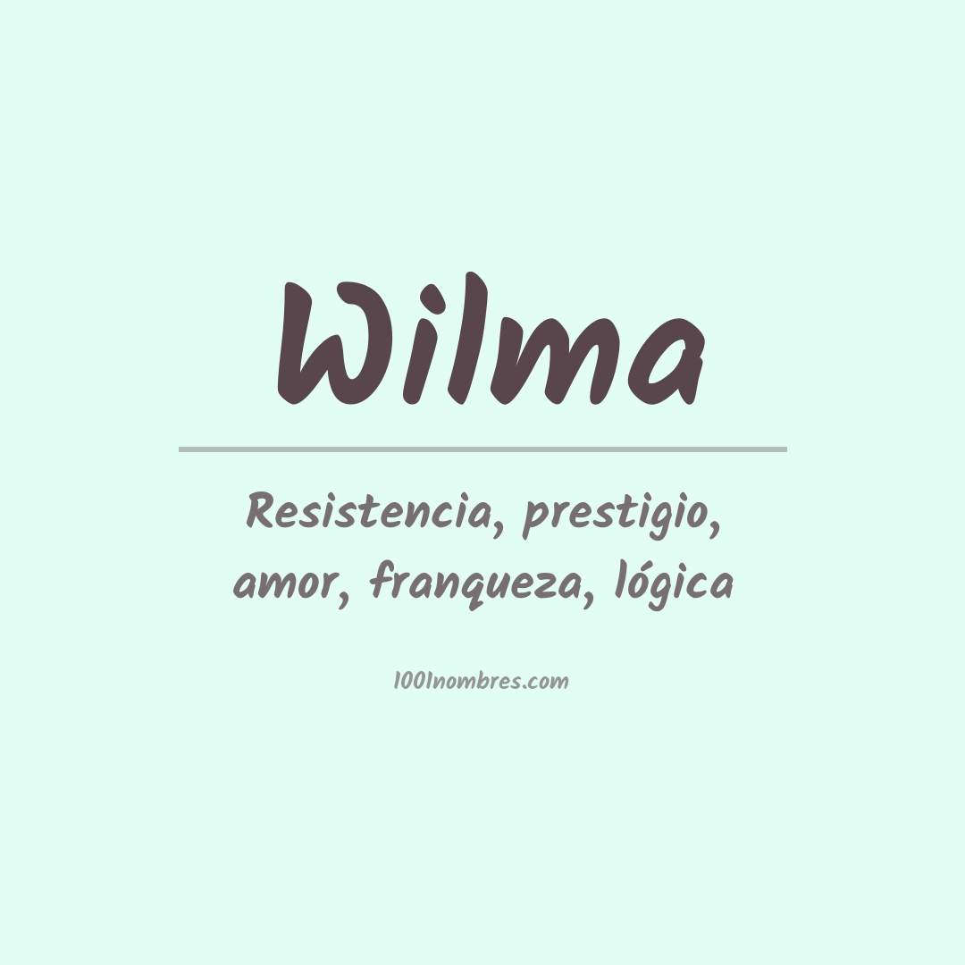 Significado del nombre Wilma
