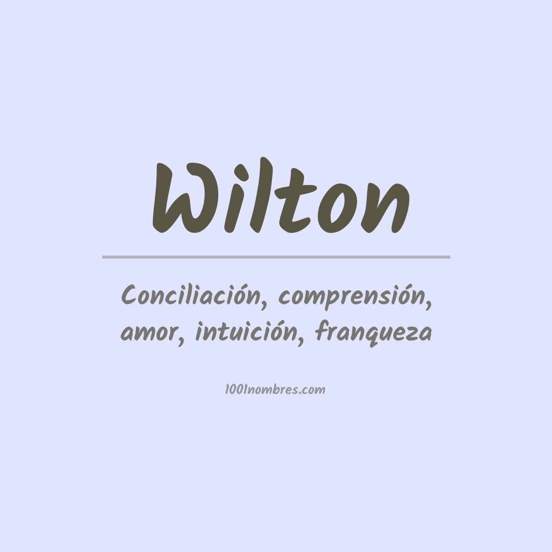 Significado del nombre Wilton