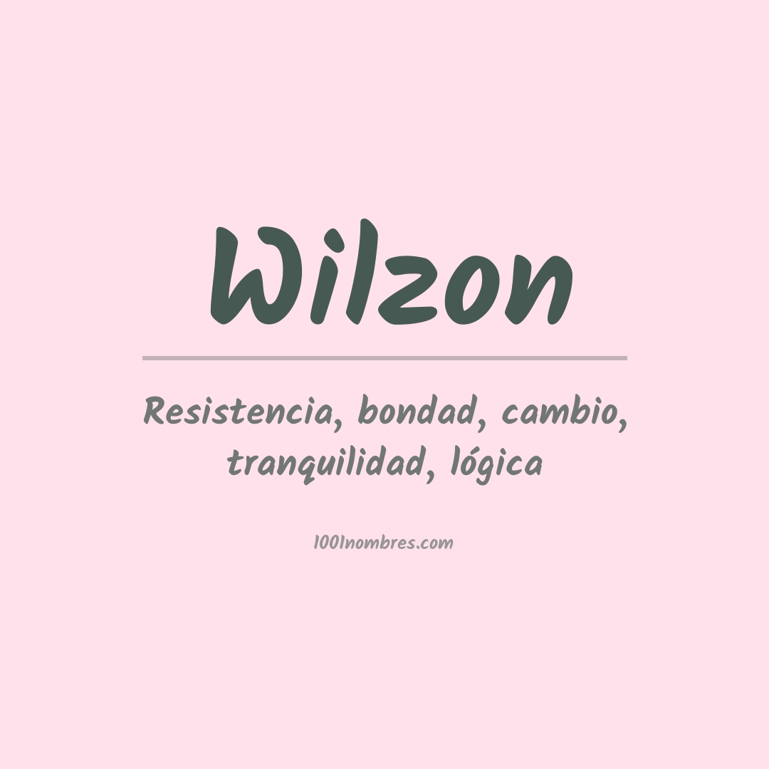 Significado del nombre Wilzon