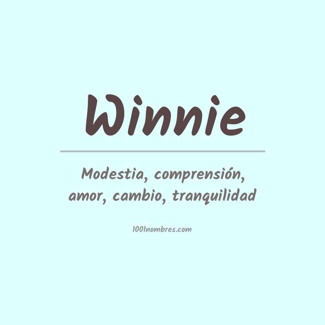 Significado del nombre Winnie