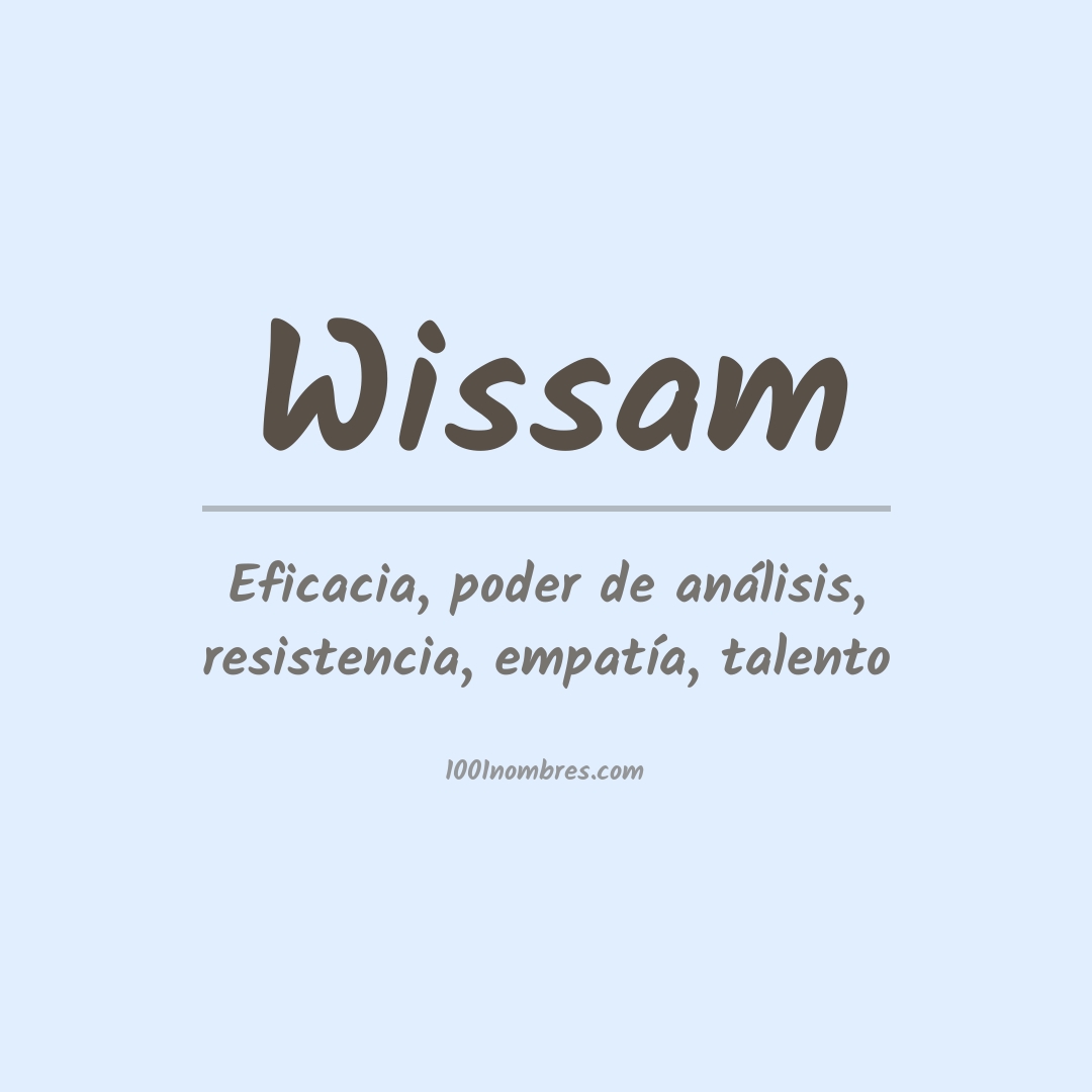 Significado del nombre Wissam