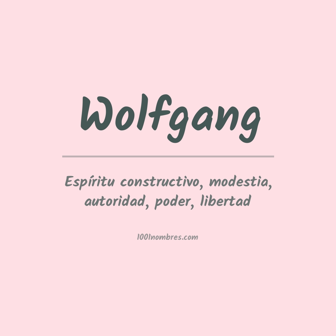Significado del nombre Wolfgang