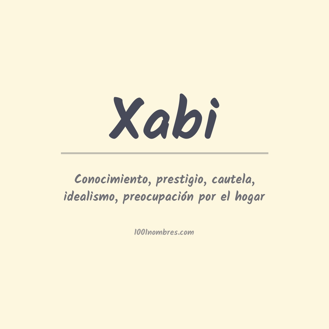 Significado del nombre Xabi