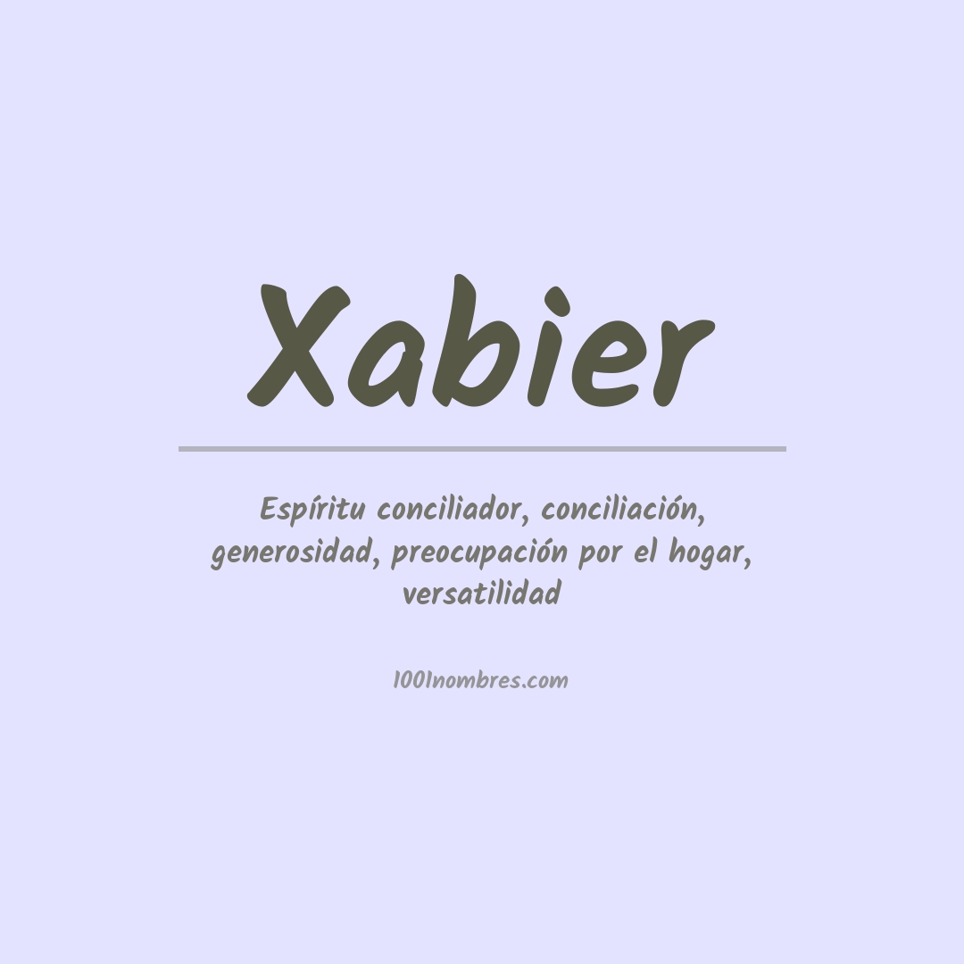 Significado do nome Xabier