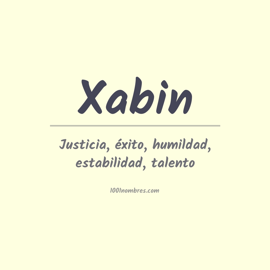 Significado do nome Xabin