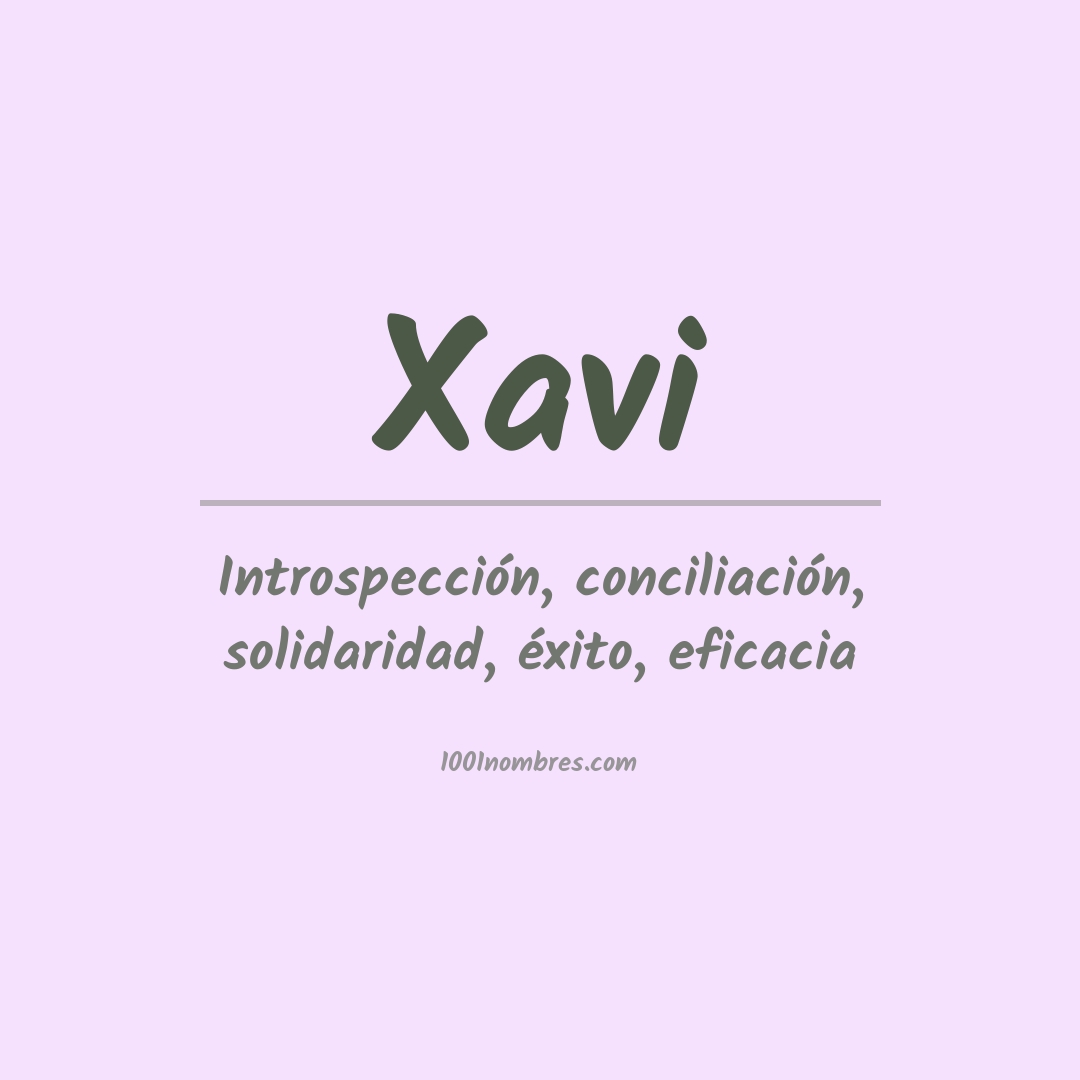 Significado del nombre Xavi