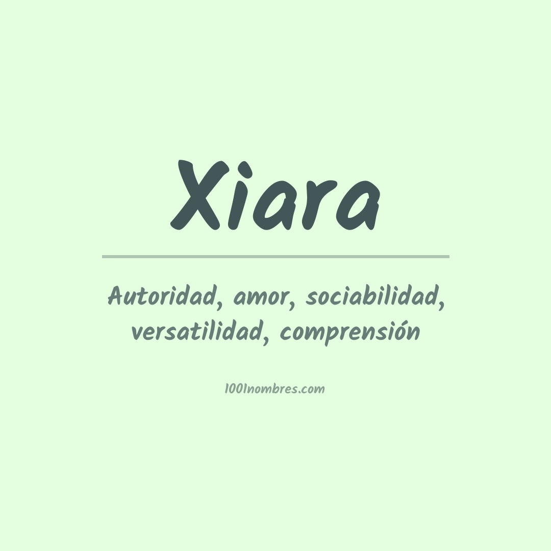 Significado del nombre Xiara