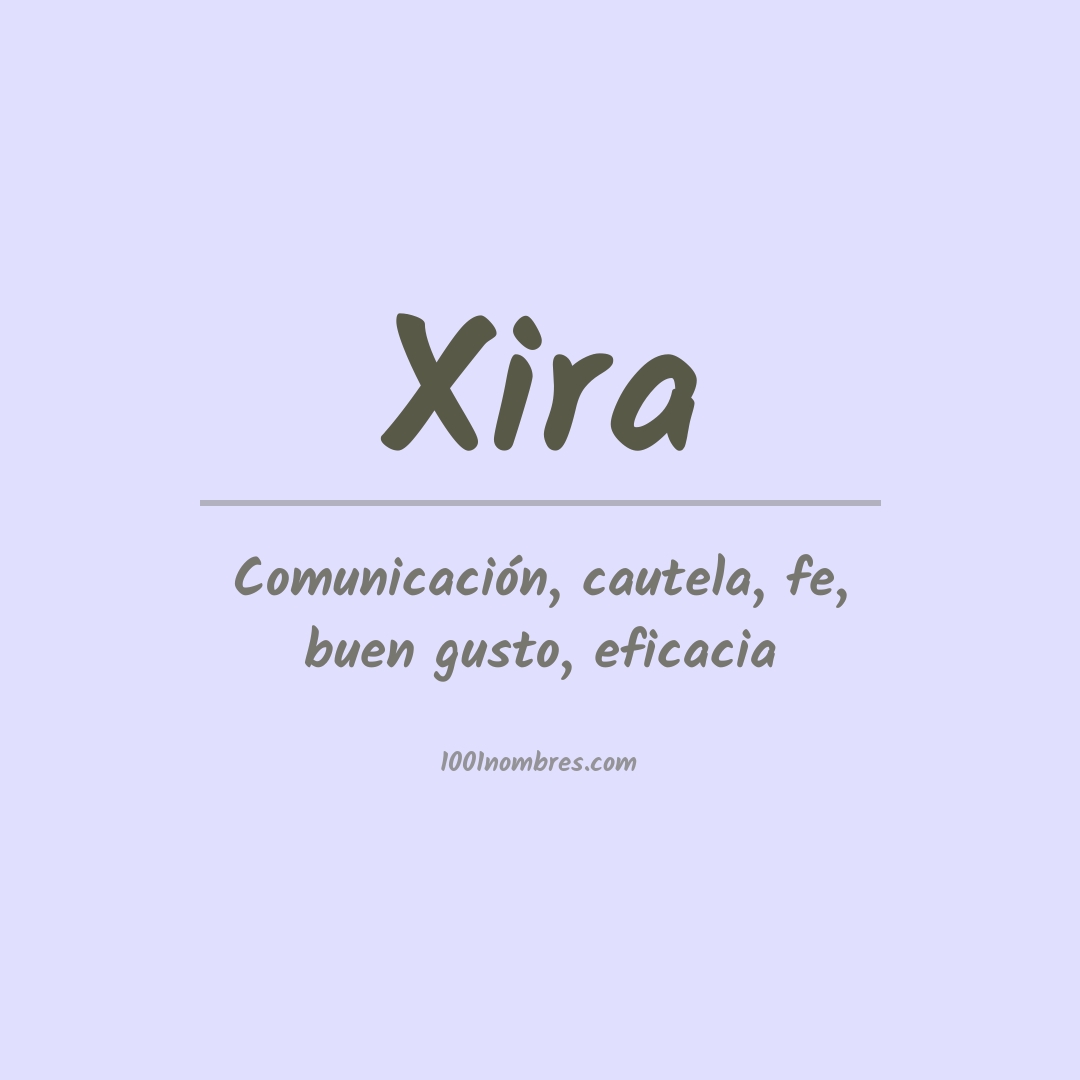 Significado del nombre Xira Significado del nombre Xira