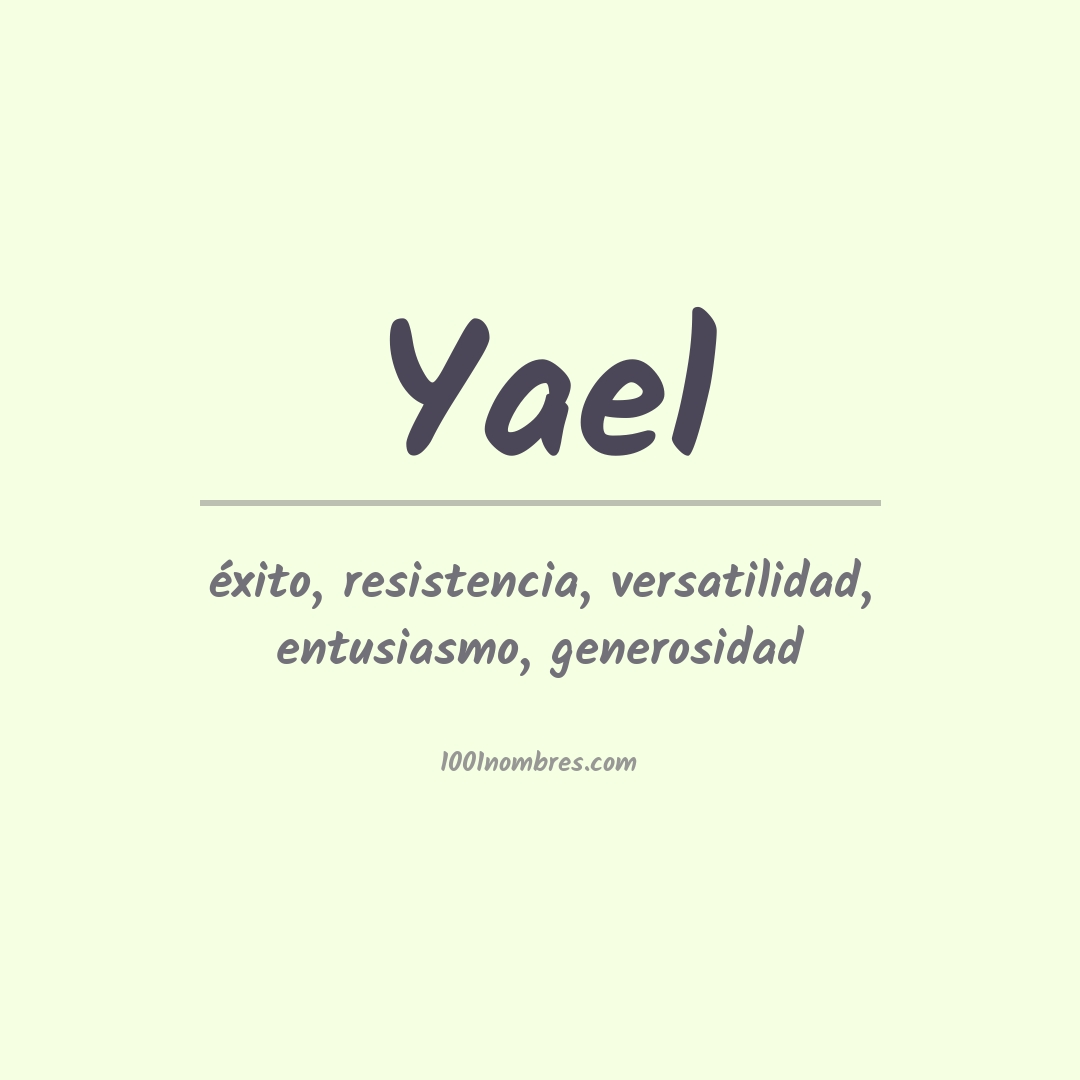 Significado del nombre Yael