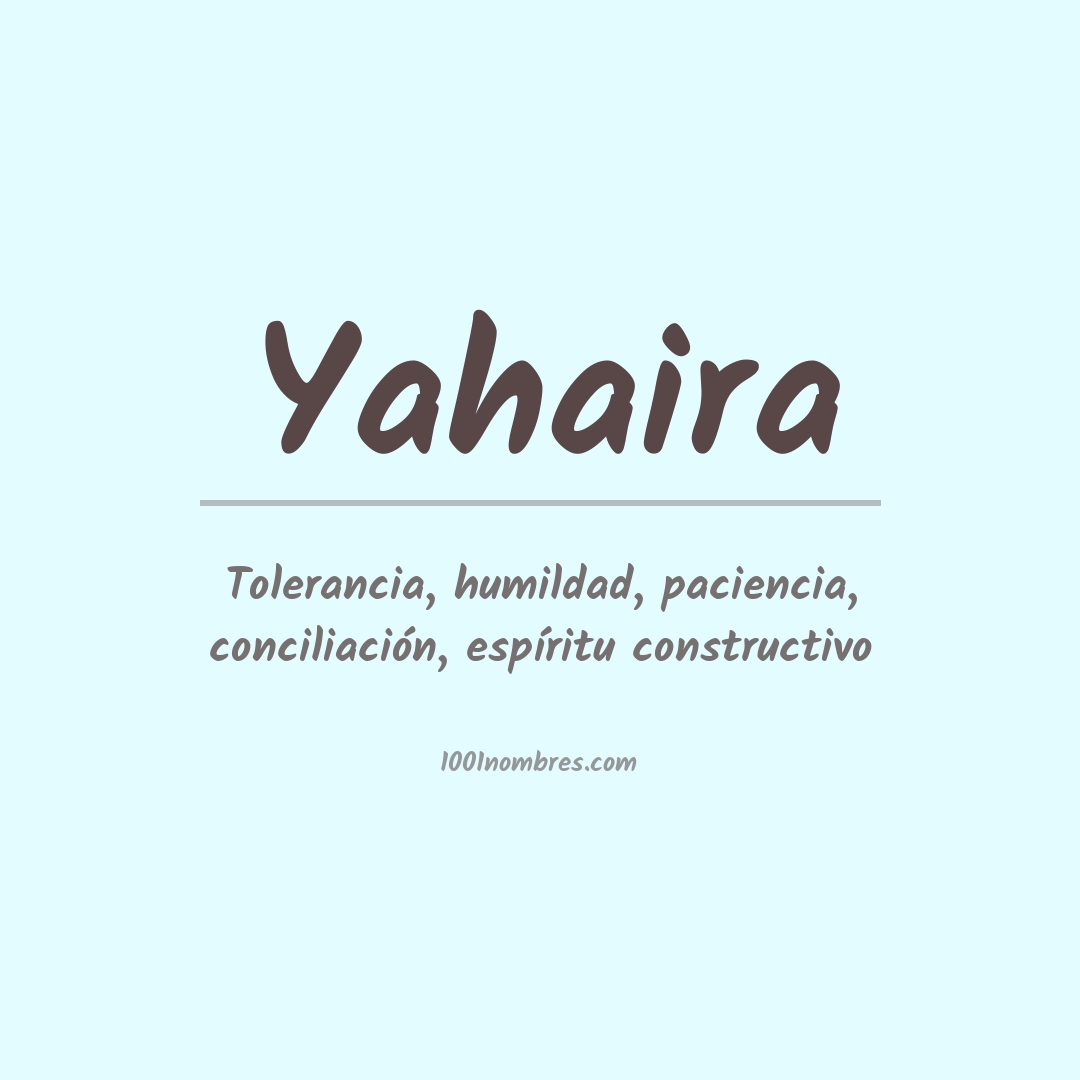 Significado del nombre Yahaira