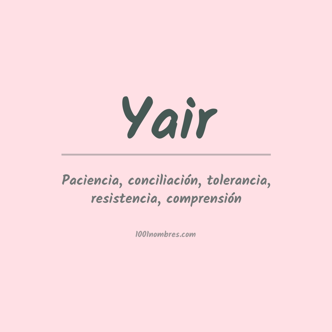 Significado del nombre Yair