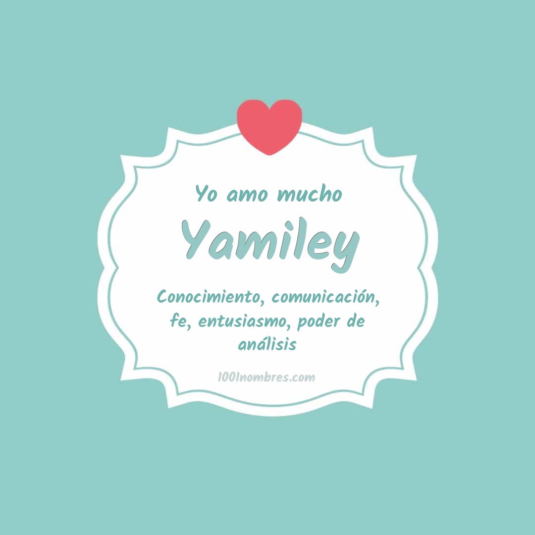 Yo amo mucho Yamiley